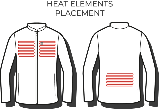 HeatX Heated Anyday Ziphood Mens S Navy/Blue 