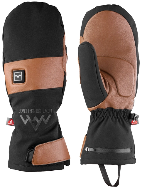 HeatX Heated Outdoor Mittens L Brown/Black 