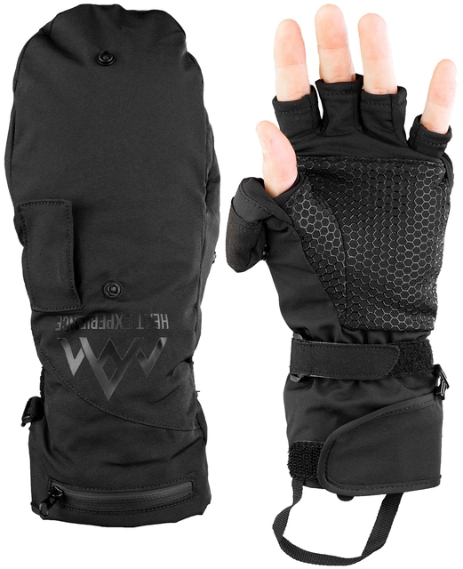 HeatX Heated Pullover Mittens S Black 