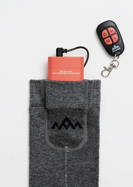 HeatX Heated Everyday Socks w/batt. V2 S Grey - EU37/39 