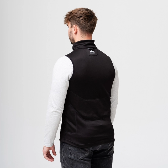 HeatX Heated Fleece Vest Mens L Black 
