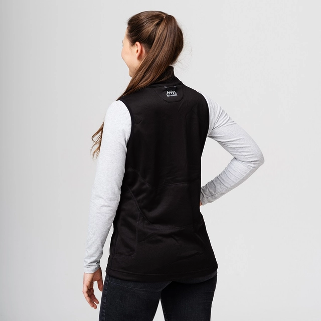 HeatX Heated Fleece Vest Womens M Black 