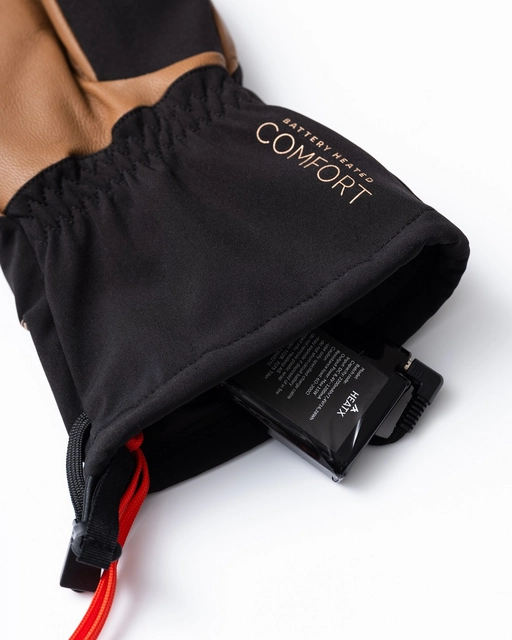 HeatX Carve Gloves S Brown/Black - Battery Heated 
