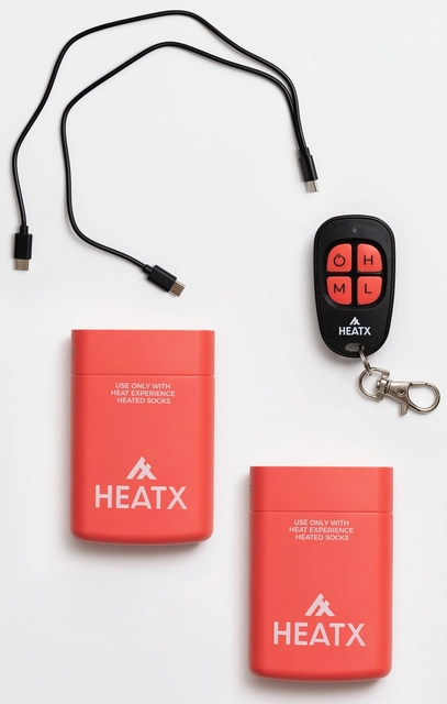 HeatX Everyday Socks and Battery v3 XS Grey - Battery Heated - EU34-36 