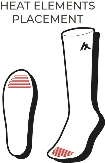 HeatX Everyday Socks and Battery v3 XS Olive - Battery Heated - EU34-36 