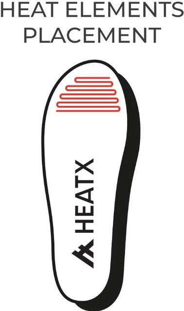 HeatX Hybrid Insoles Remote Control L Sand - Battery Heated, EU41-43 