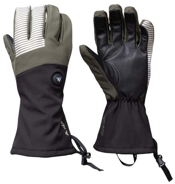 HeatX Velo Gloves XS Olive/Black - Battery Heated 